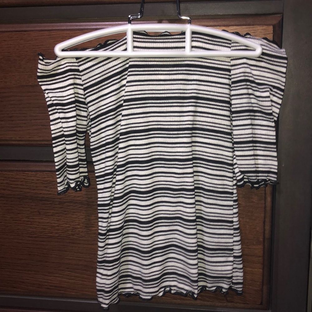 Caution To The Wind Off Shoulder Top